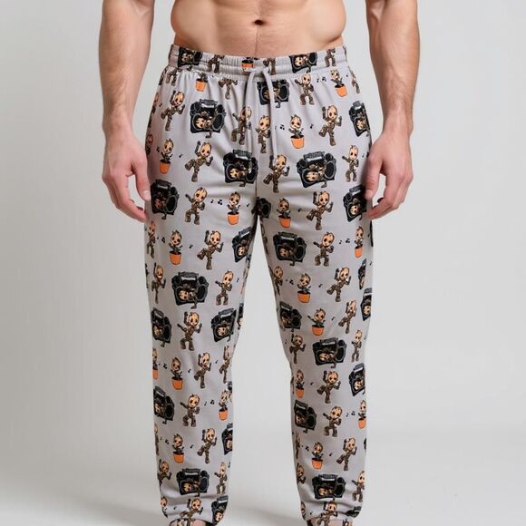 MeUndies Marvel Pajama Lounge Pants Modal Groot Drawstring Unisex Size Small - Picture 1 of 9
